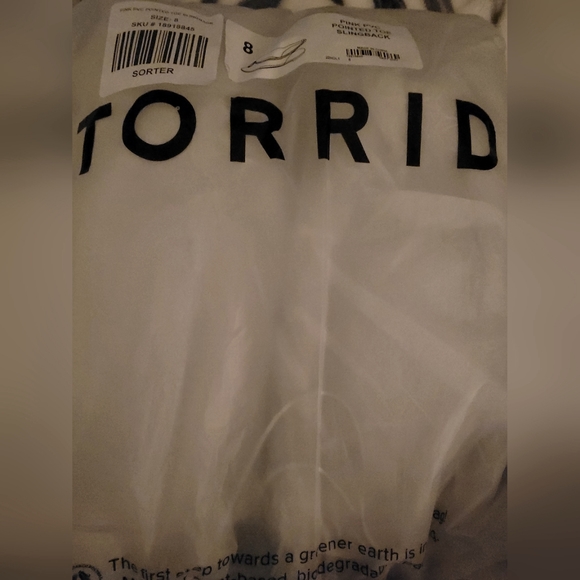 NWT Torrid Wide Width Size 8 Pointed Toe Slingback - Picture 7 of 8